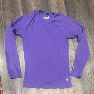 SMARTWOOL Purple Long Sleeve Shirt (M)